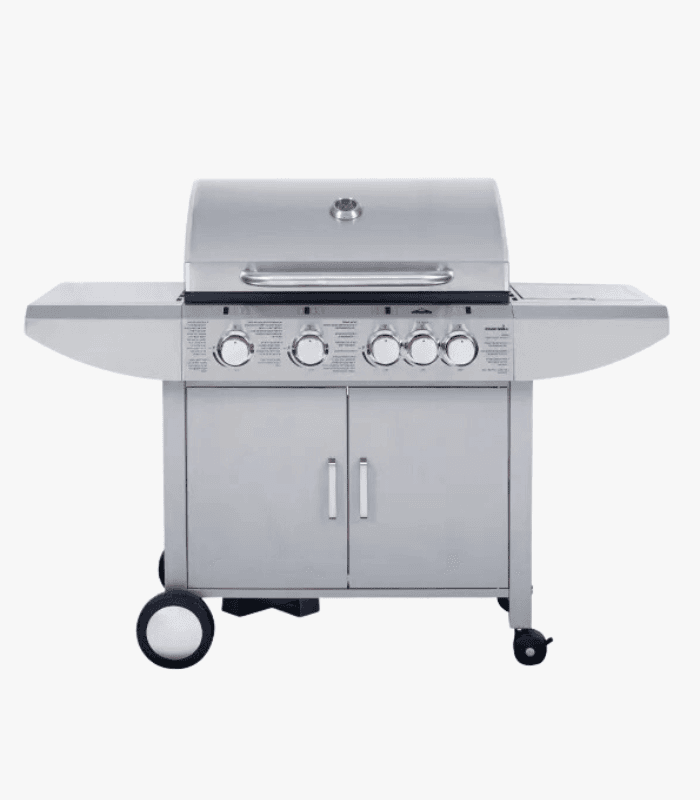 גריל גז 4 מבערים Char Grill + כירת צד KYQ-6SA נירוסטה