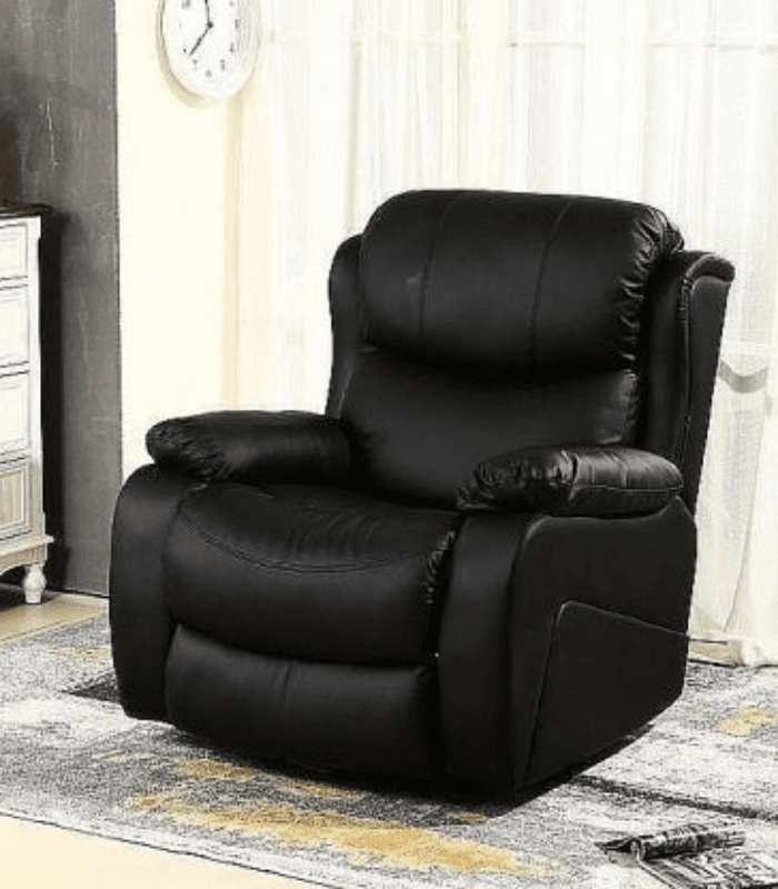 כורסת מסאז' מעור בונדד לדר דגם נוסטרה פרימיום KD-7209 ריקליינר ידני